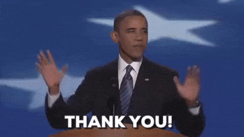 barack obama thank you GIF by Obama