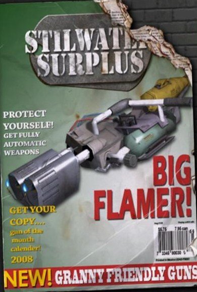 Unlocking the Flamethrower.