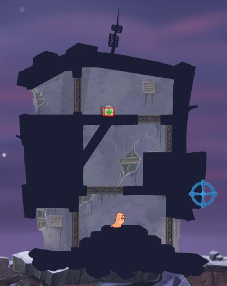 One of the new buildings that can be entered