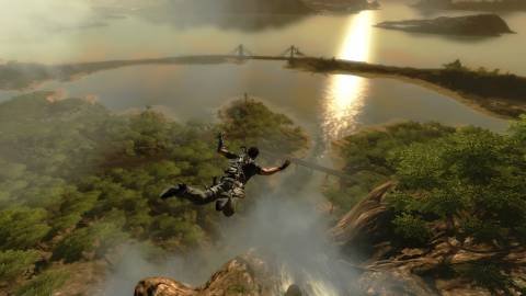 A common sight while skydiving