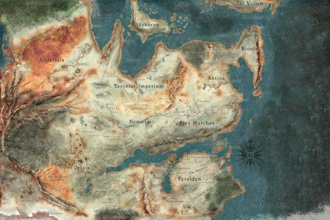 The Map of Thedas (Click for larger resolution)