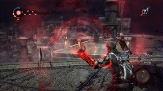 Evil Cole firing a Shockwave.