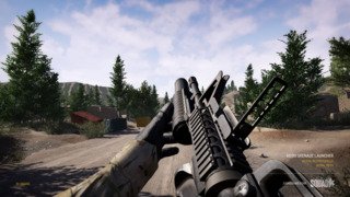M203 Grenade launcher on a M4, used by the US Army Grenadier role.