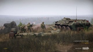 A small Russian FOB and APC.