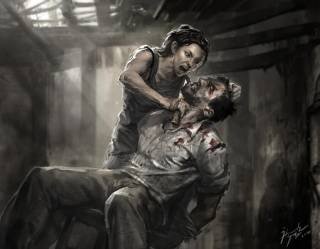 Concept art depicting an alternate ending.