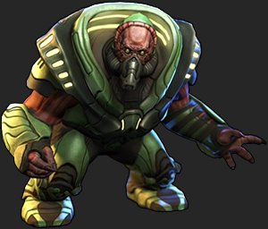 A Muton, as depicted in XCOM: Enemy Unknown.