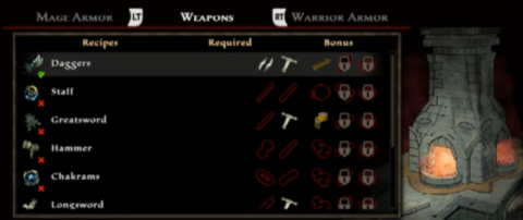 Players can forge new items with Blacksmithing