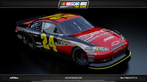  2011 Car with new paint scheme and redesigned nose 