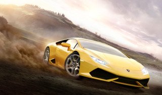 The car featured on the game's box art: the 2015 Lamborghini Huracán 