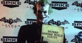 VGA'S Joker Revealed Batman Arkham City Script