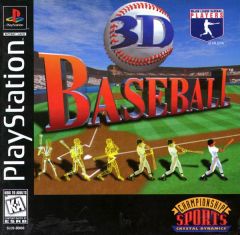3D Baseball [U] [SLUS-00066] front cover