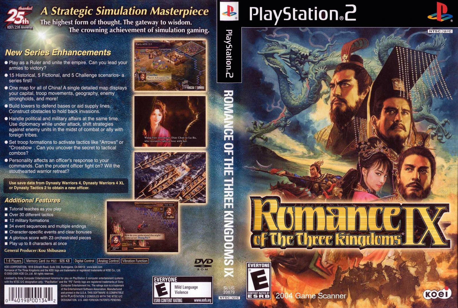Romance of the Three Kingdoms IX  cover