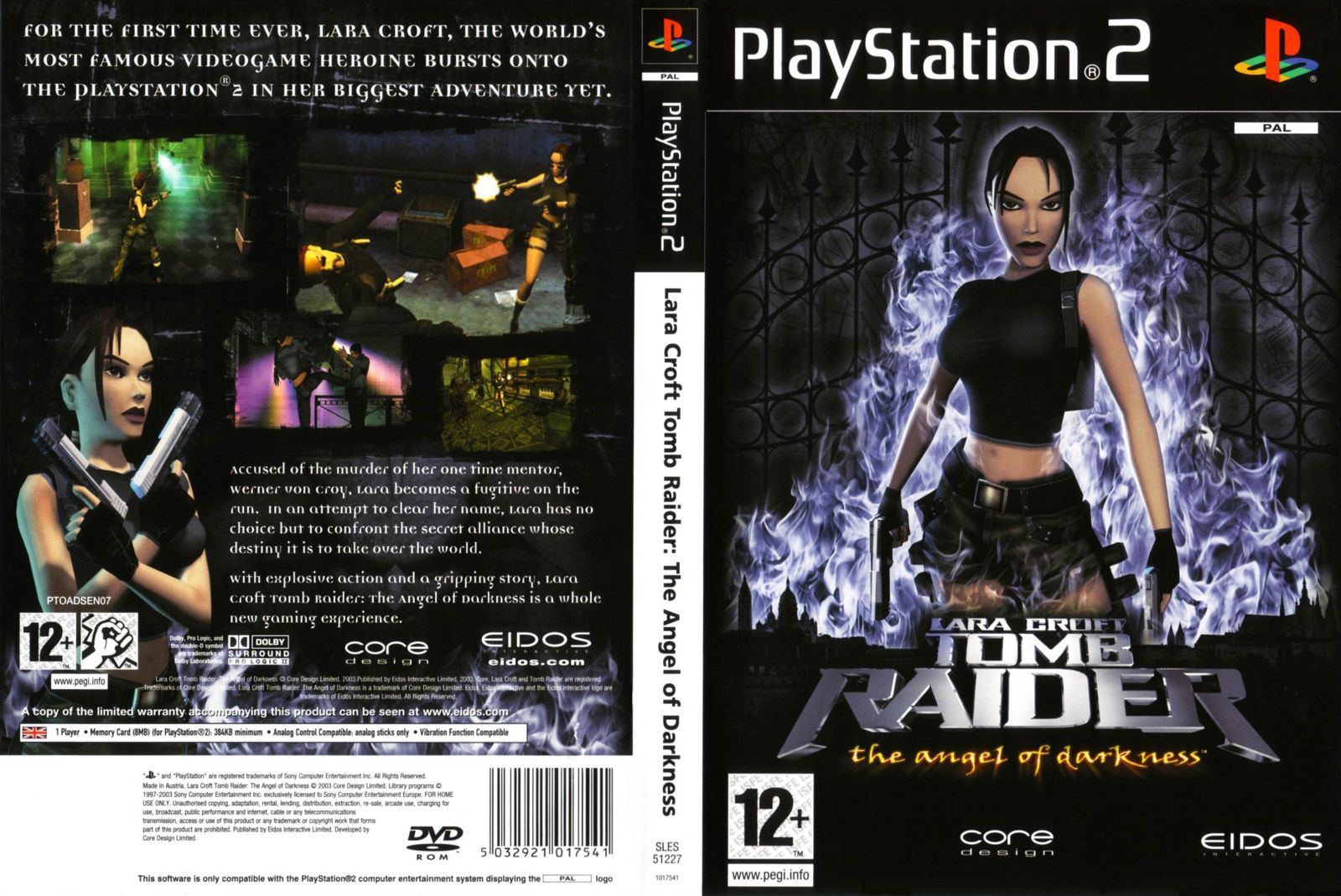 Tomb Raider The Angel Of Darkness cover