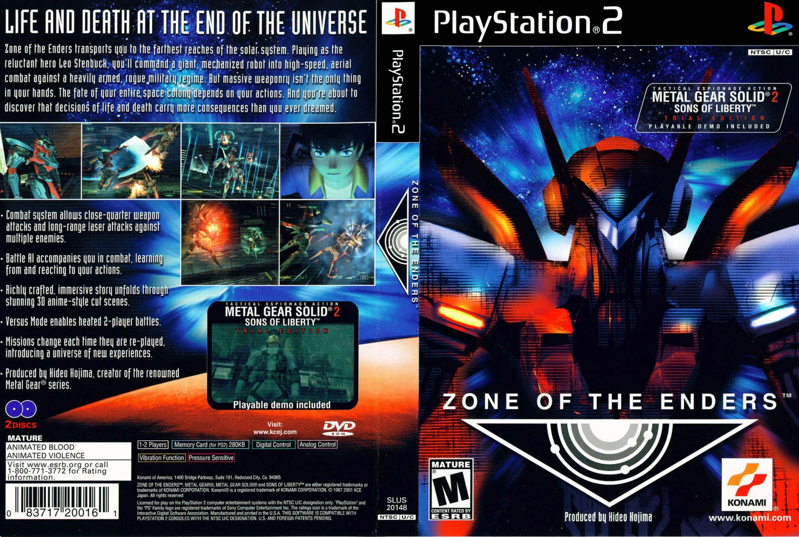 Zone of The Enders  cover