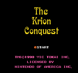 Krion Conquest, The (U)  screenshot