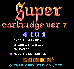Super Cartridge Ver 7 - 4 in 1 (As) (Unl)  screenshot
