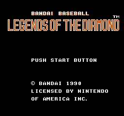 Legends of the Diamond (U)  screenshot