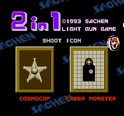 2 in 1 Lightgun Game - Cosmocop + Cyber Monster (As) (Unl)  screenshot