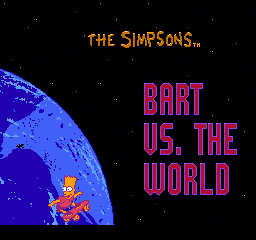 Simpsons, The - Bart vs. the World (U)  screenshot