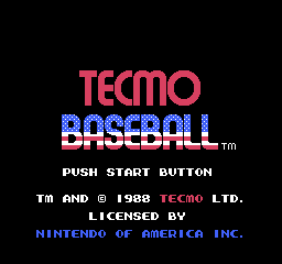 Tecmo Baseball (U)  screenshot
