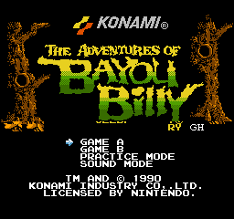 Adventures of Bayou Billy, The (E)  screenshot