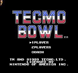 Tecmo Bowl (U) (v1.1)  screenshot