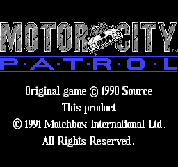 Motor City Patrol (U)  screenshot