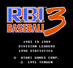 R.B.I. Baseball 3 (U) (Unl)  screenshot