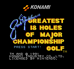 Jack Nicklaus' Greatest 18 Holes of Major Championship Golf (E)  screenshot