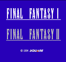 Final Fantasy I & II (J)  screenshot