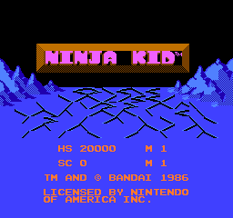 Ninja Kid (U)  screenshot