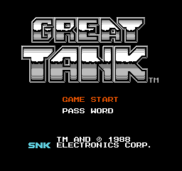 Great Tank (J)  screenshot