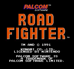 Road Fighter (E)  screenshot