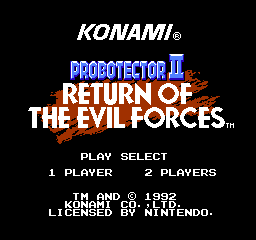 Probotector II - Return of the Evil Forces (E)  screenshot