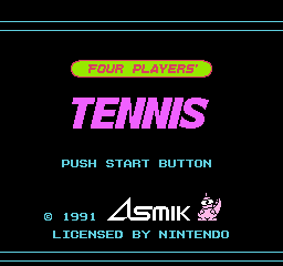 Four Players' Tennis (E)  screenshot