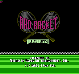 Rad Racket - Deluxe Tennis II (U) (Unl) (different score table)  screenshot