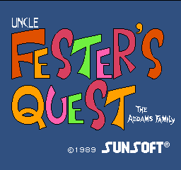 Addams Family, The - Uncle Fester's Quest (U) (Proto)  screenshot