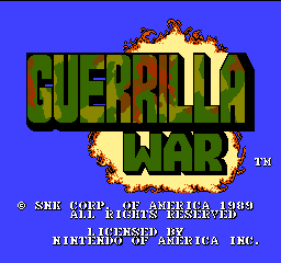 Guerrilla War (U)  screenshot