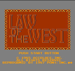 Law of the West (J)  screenshot