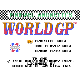 Michael Andretti's World GP (U)  screenshot