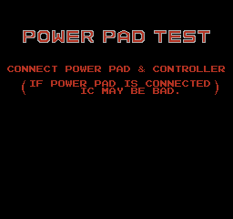 Power Pad Test (U)  screenshot