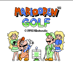 Mario Open Golf (J)  screenshot