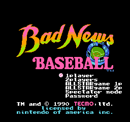 Bad News Baseball (U)  screenshot