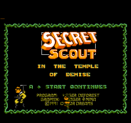 Secret Scout in the Temple of Demise (U) (Unl)  screenshot