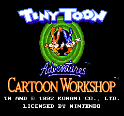 Tiny Toon Adventures Cartoon Workshop (U)  screenshot