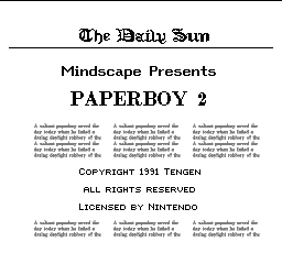 Paperboy 2 (U)  screenshot