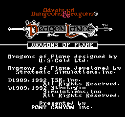 Advanced Dungeons & Dragons - Dragons of Flame (J)  screenshot