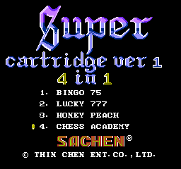 Super Cartridge Ver 1 - 4 in 1 (As) (Unl)  screenshot