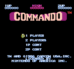 Commando (U)  screenshot