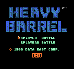 Heavy Barrel (J)  screenshot